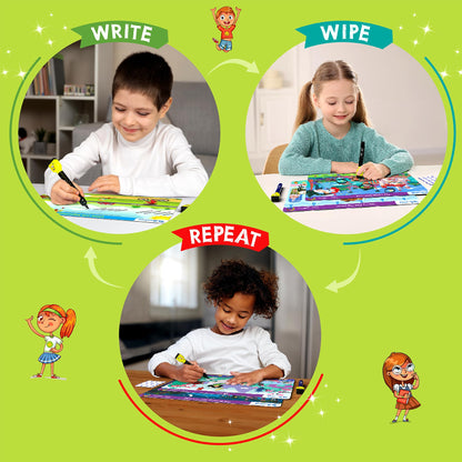 Skillmatics Search and Find Disney Princess Educational Game - Reusable Preschool Learning Activities, Perfect for Toddlers & Kids Who Love Toys, Art & Crafts, Gifts for Boys & Girls Ages 3, 4, 5, 6
