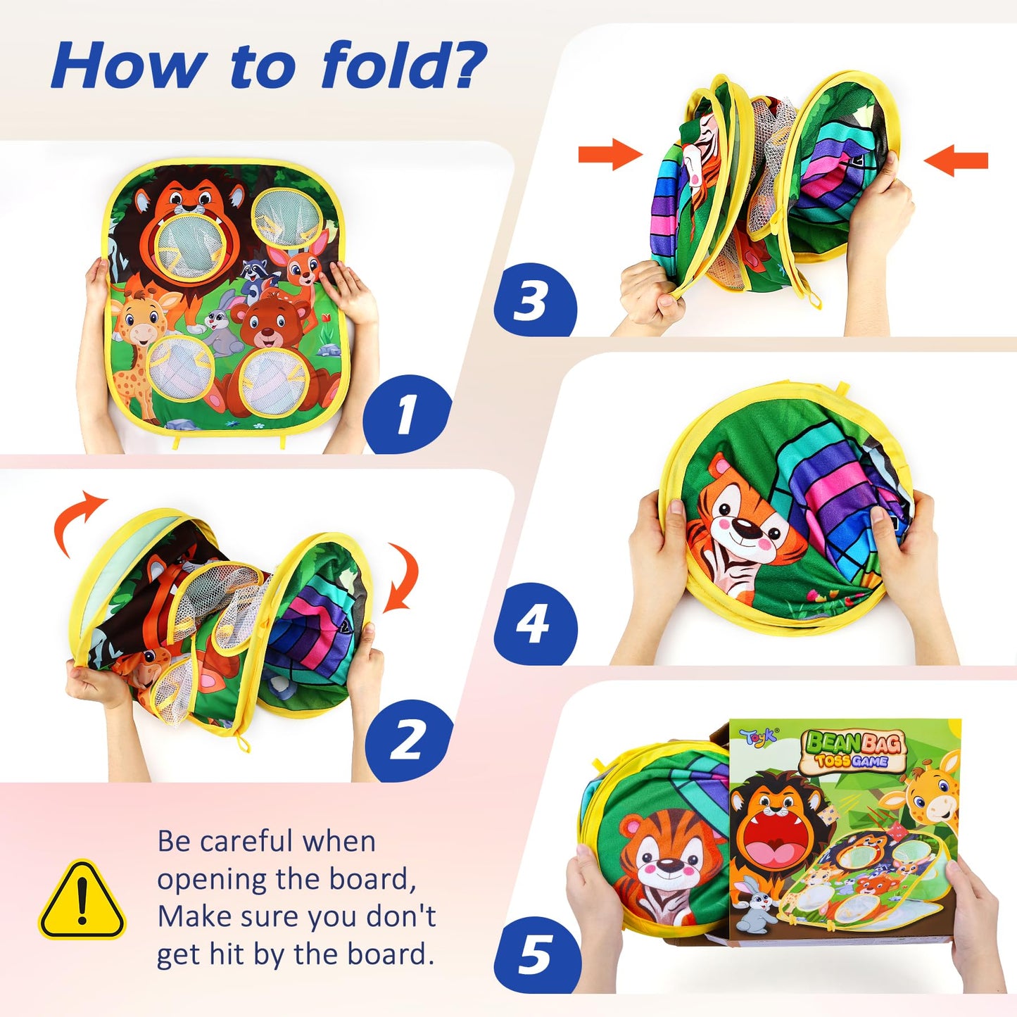 Animal Bean Bag Toss Game Toys