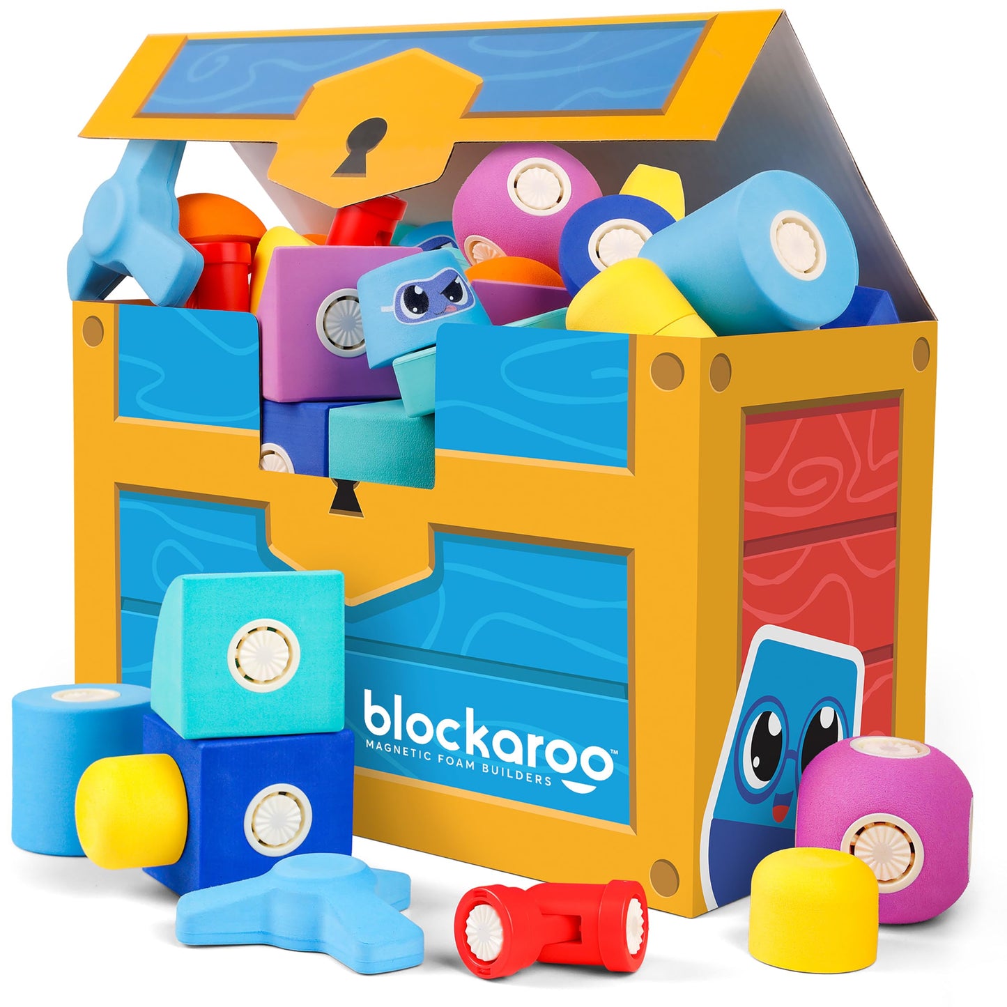 Magnetic Foam Bath Building Blocks