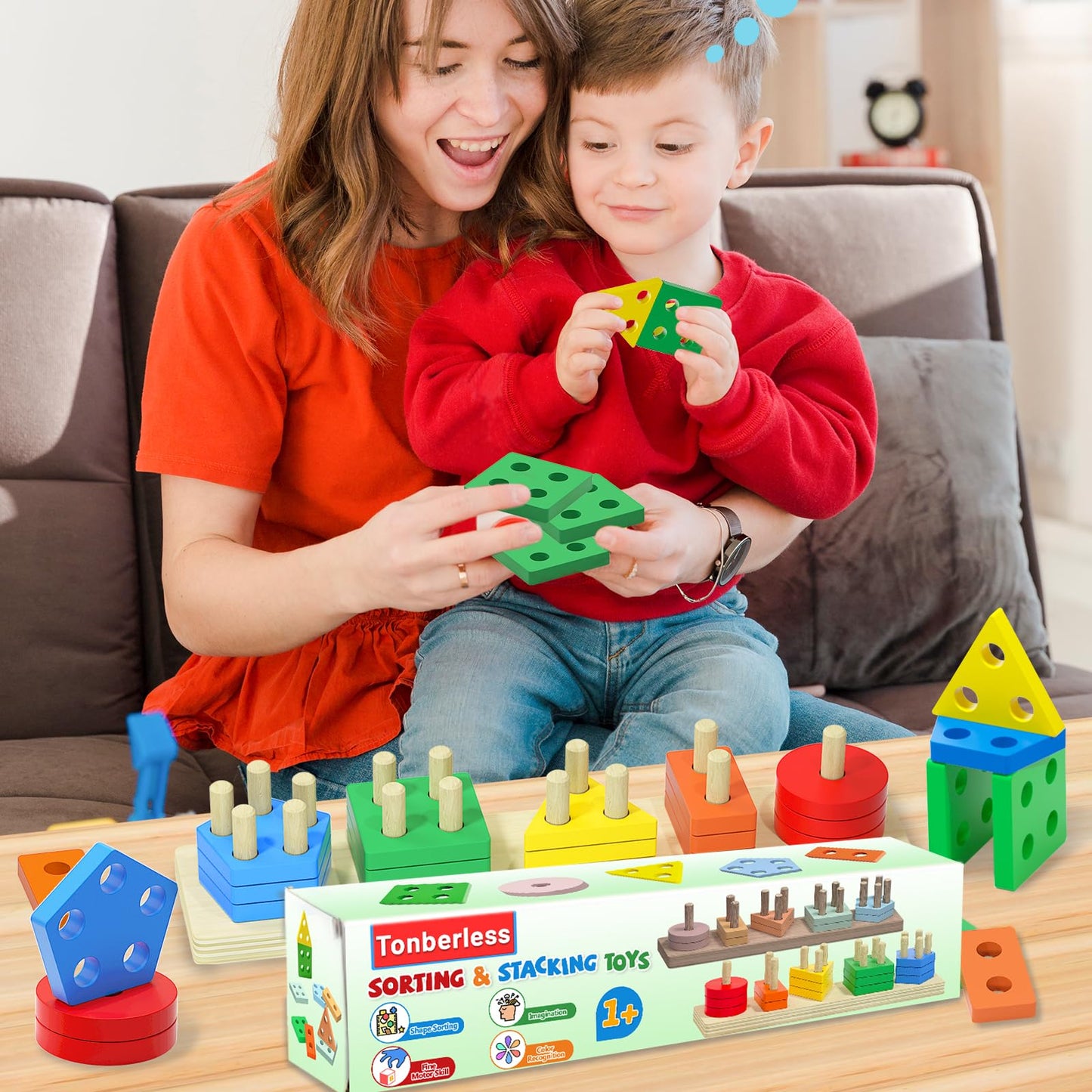 Montessori Toys for 1 2 3 Year Old Boy Girl