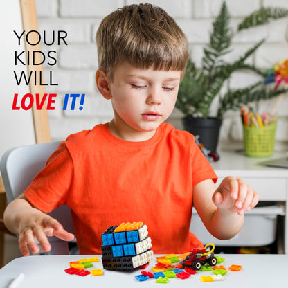 3x3 Brick Speed Cube with Building Blocks
