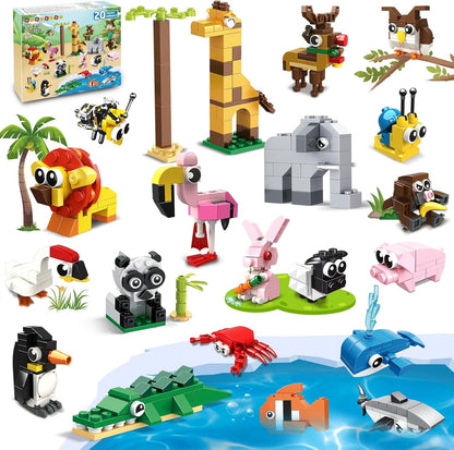 20 Pack Animals Building Blocks Toy for Easter