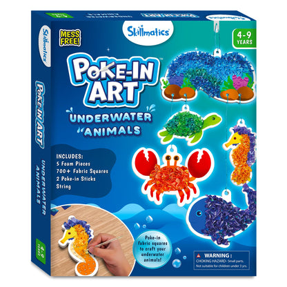 Skillmatics Poke-in Art - Magical Princesses, Mess-Free Fun for Kids, DIY Wood Craft Kits, Creative Activity, Gifts for Girls & Boys Ages 4, 5, 6, 7, 8, 9