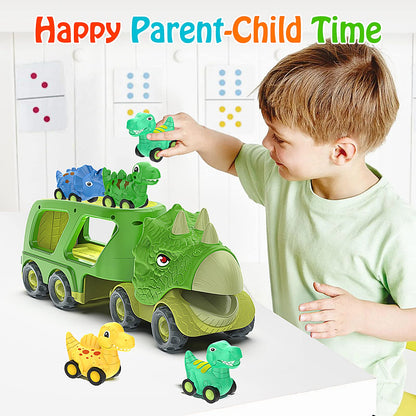 Dinosaur Friction Power Carrier Truck Toy