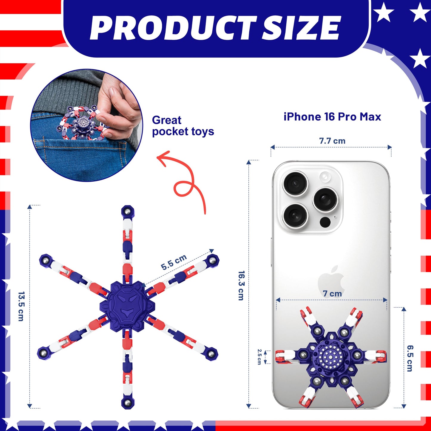 Transformable Fidget Spinners Set