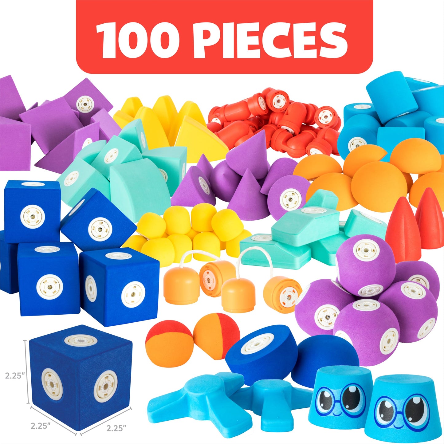 Magnetic Foam Building Blocks