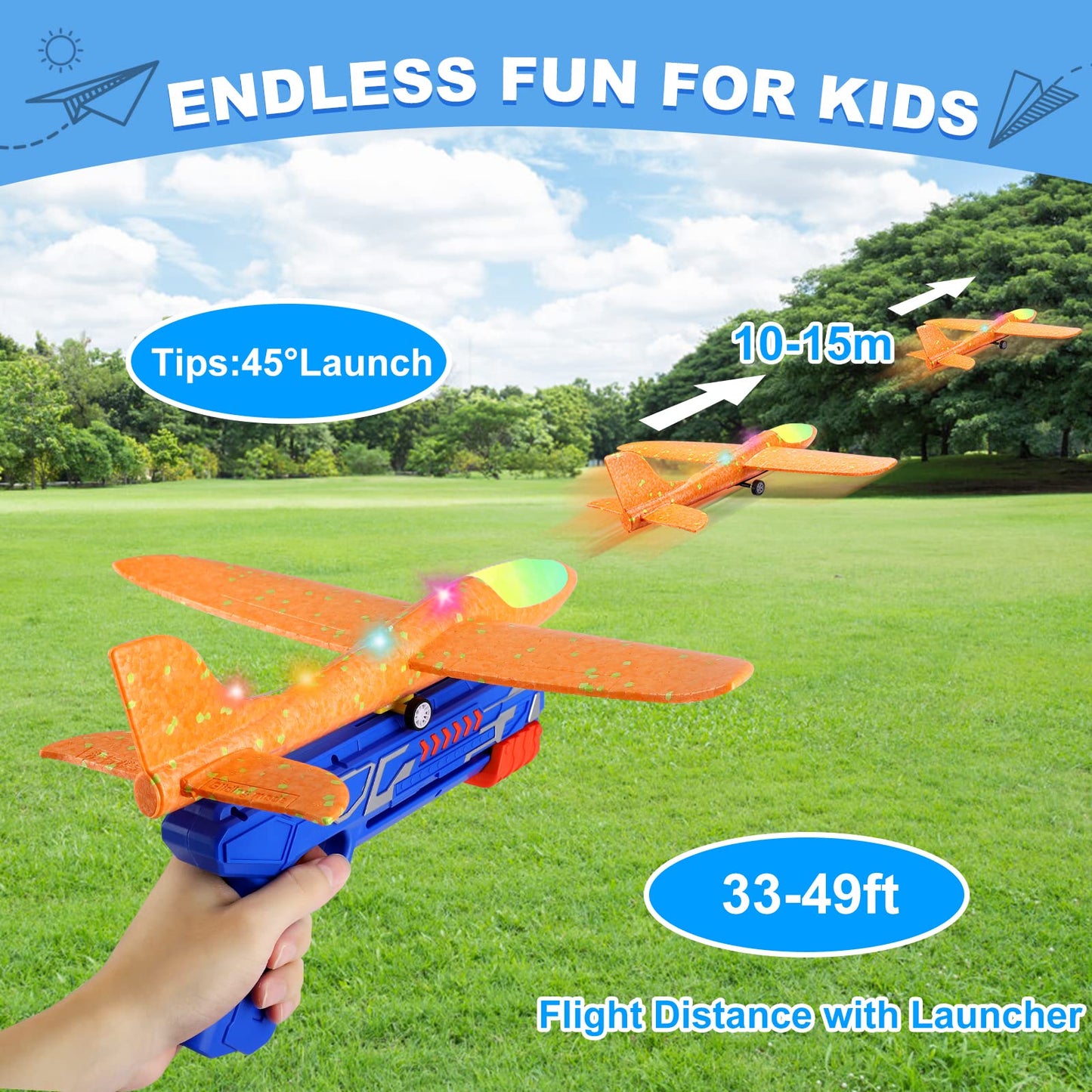 3 Pack Airplane Launcher Toys,