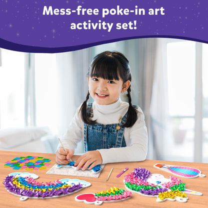 Skillmatics Poke-in Art - Magical Princesses, Mess-Free Fun for Kids, DIY Wood Craft Kits, Creative Activity, Gifts for Girls & Boys Ages 4, 5, 6, 7, 8, 9