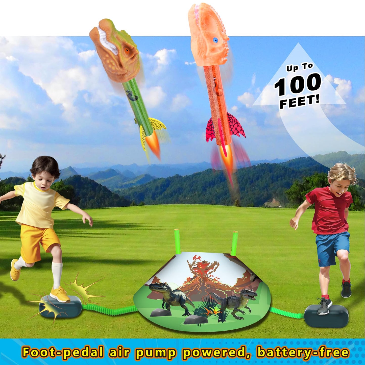 Dinosaur Rocket Launcher for Kids
