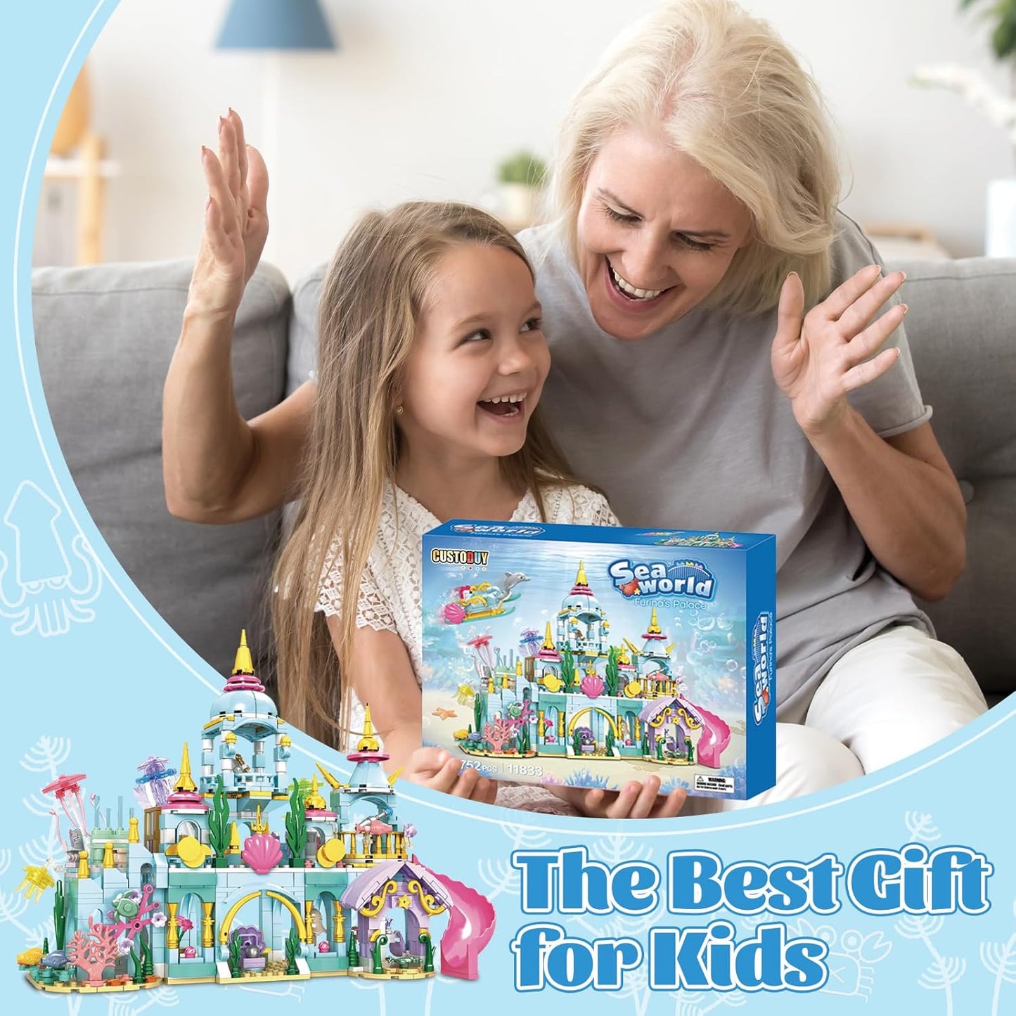 Girls Castle Princess Building Toys
