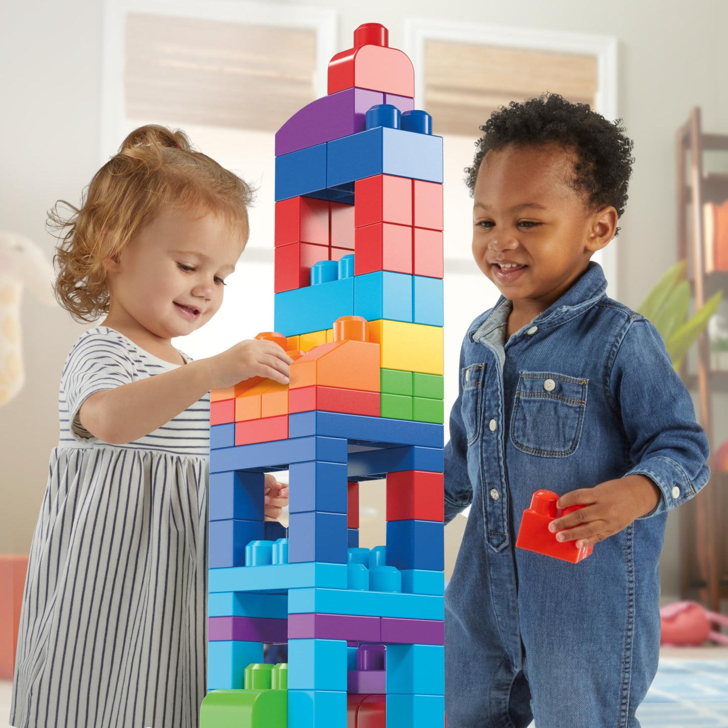MEGA BLOKS First Builders Toddler Blocks Toys Set