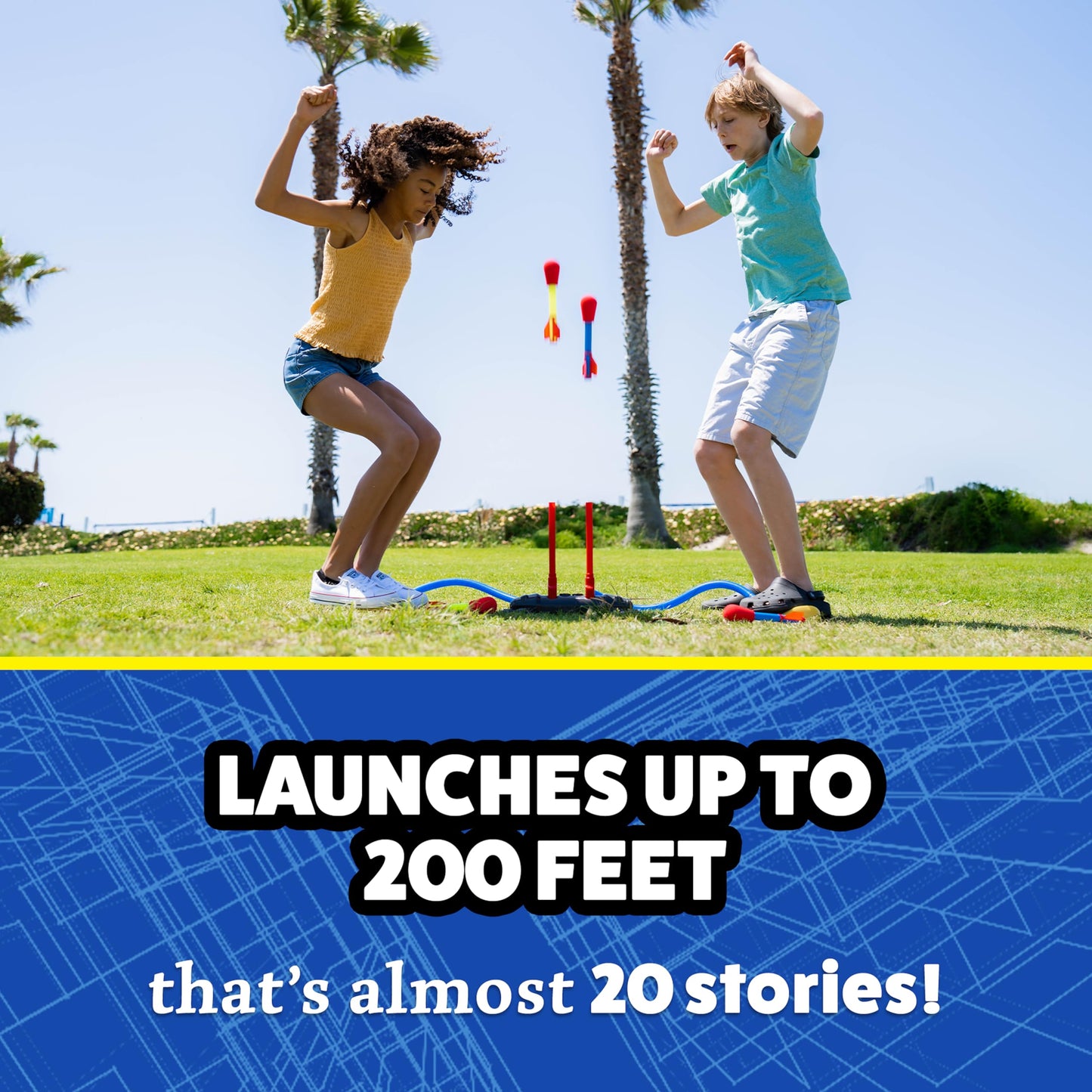 Stomp Dueling Rocket Launcher for Kids