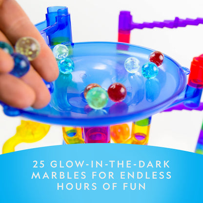 Glowing Marble Run Construction Set