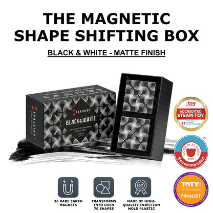 Shashibo Shape Shifting Box - STEM Magnetic Fidget Cube That Transforms Into Over 70 Shapes, Download Fun in Motion Toys Mobile App (Spaced Out)