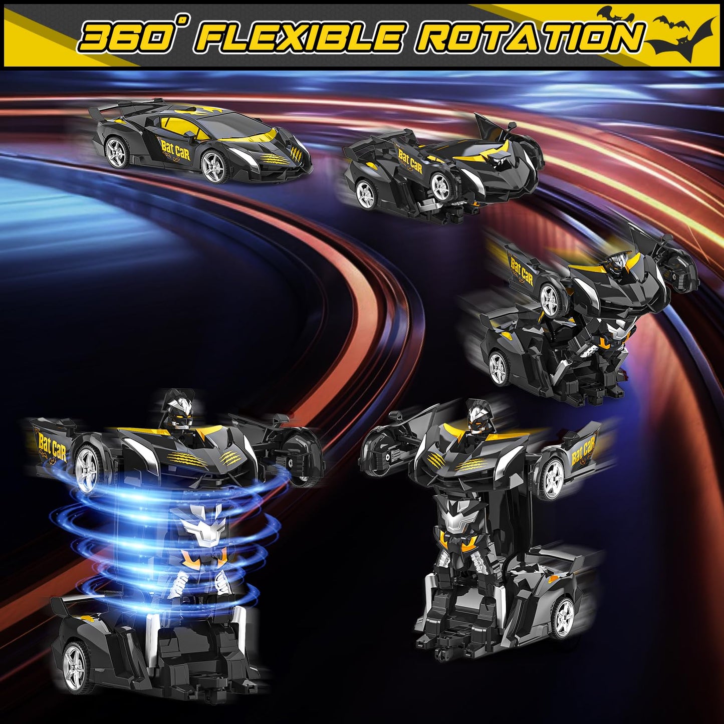 BLUEJAY Transform Rc Cars | Orange and White