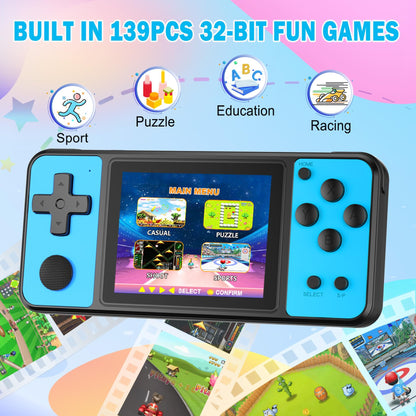 Beico 32 Bit Kids Handheld Games Preloaded 139 Video Games