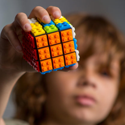 3x3 Brick Speed Cube with Building Blocks