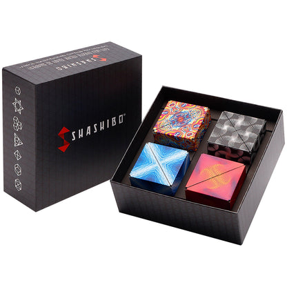 Shashibo Shape Shifting Box - STEM Magnetic Fidget Cube That Transforms Into Over 70 Shapes, Download Fun in Motion Toys Mobile App (Spaced Out)