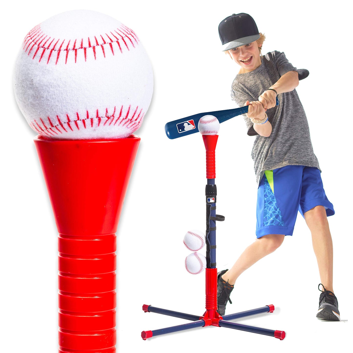 Baseball Batting Tee + Stand Set