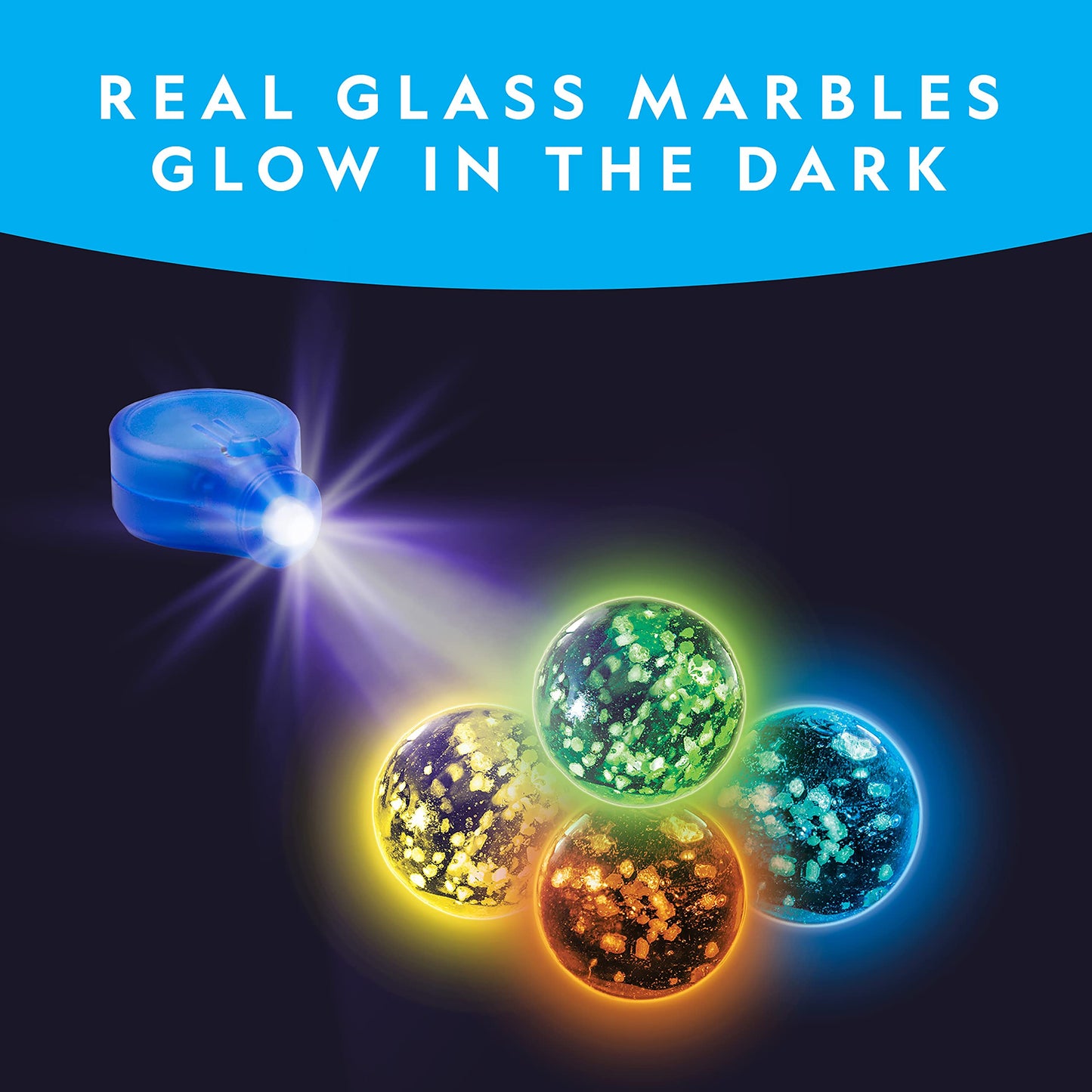 Glowing Marble Run Construction Set