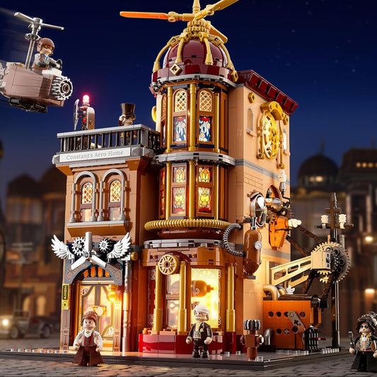 Steampunk Flying Club Lighting Building-Bricks Set