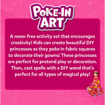 Skillmatics Poke-in Art - Magical Princesses, Mess-Free Fun for Kids, DIY Wood Craft Kits, Creative Activity, Gifts for Girls & Boys Ages 4, 5, 6, 7, 8, 9