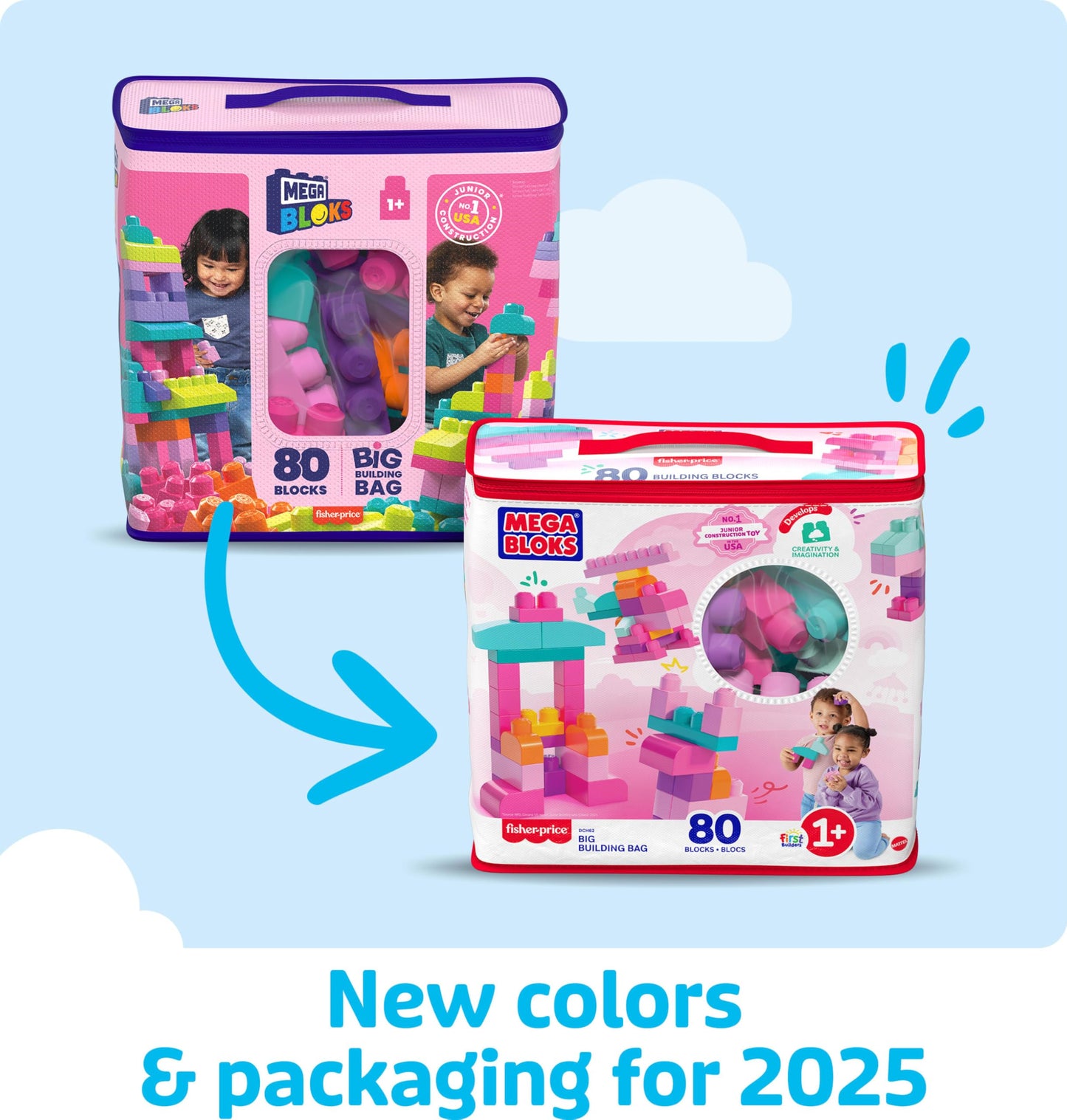 MEGA BLOKS First Builders Toddler Blocks Toys Set