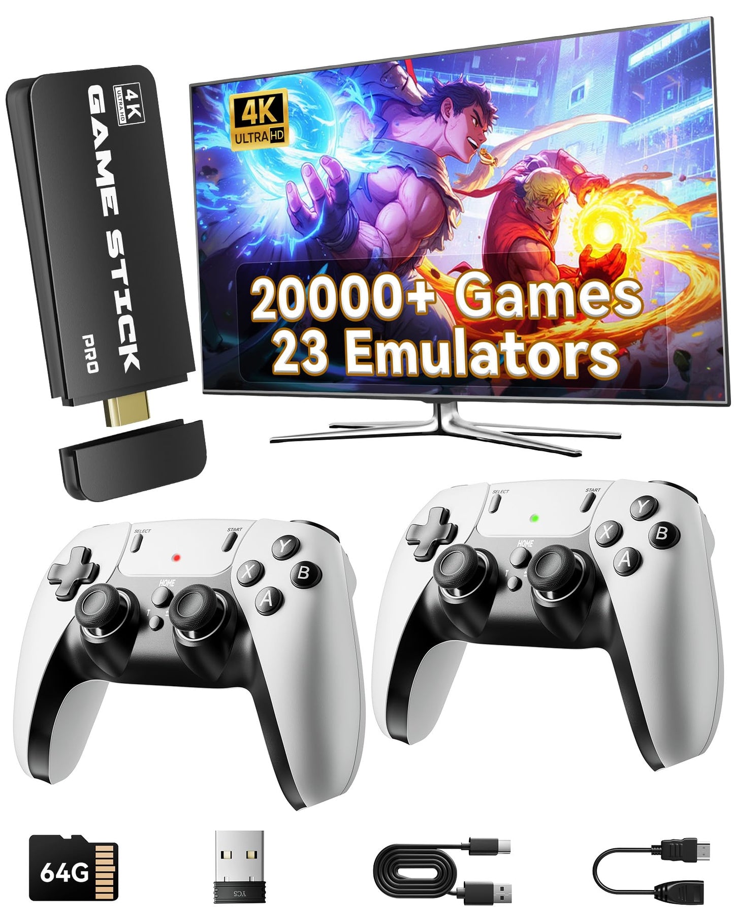 2025 Upgraded Retro Gaming Console Stick