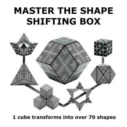 Shashibo Shape Shifting Box - STEM Magnetic Fidget Cube That Transforms Into Over 70 Shapes, Download Fun in Motion Toys Mobile App (Spaced Out)