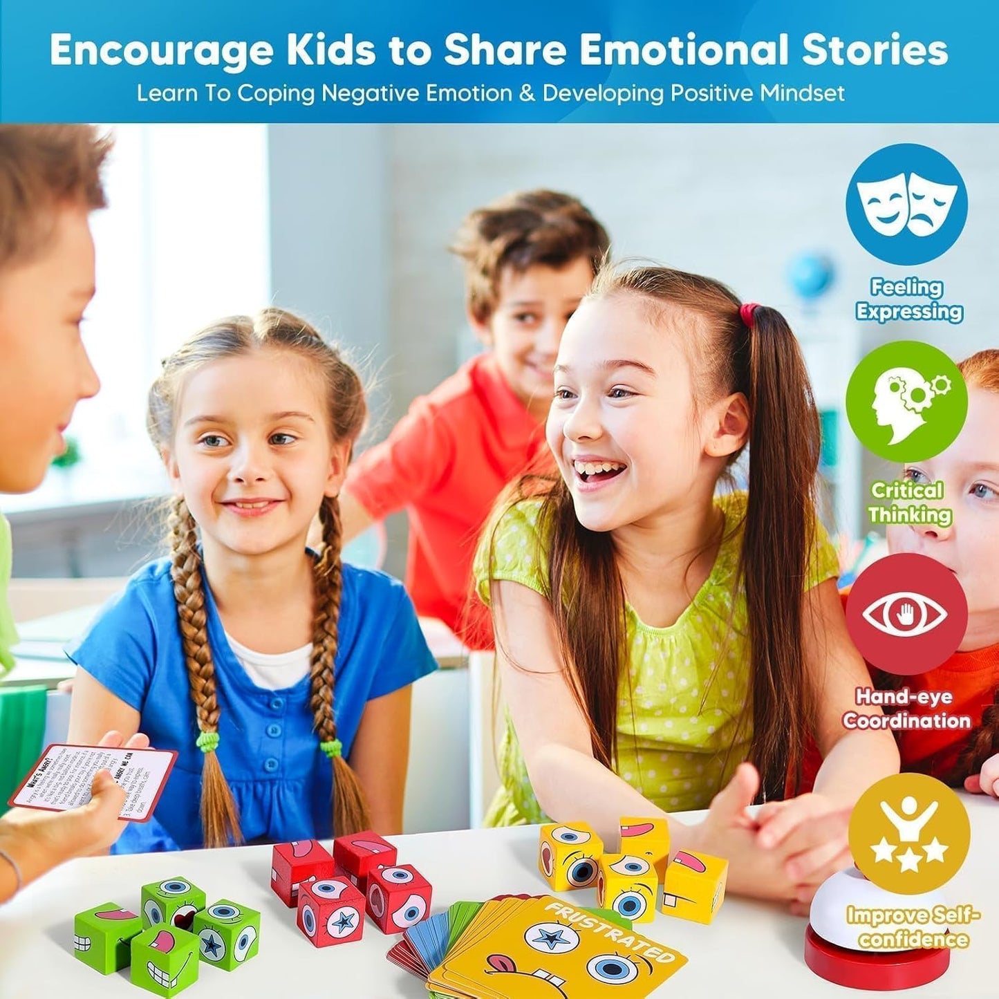 Feelings Cube Game for Kids Social Emotional Learning