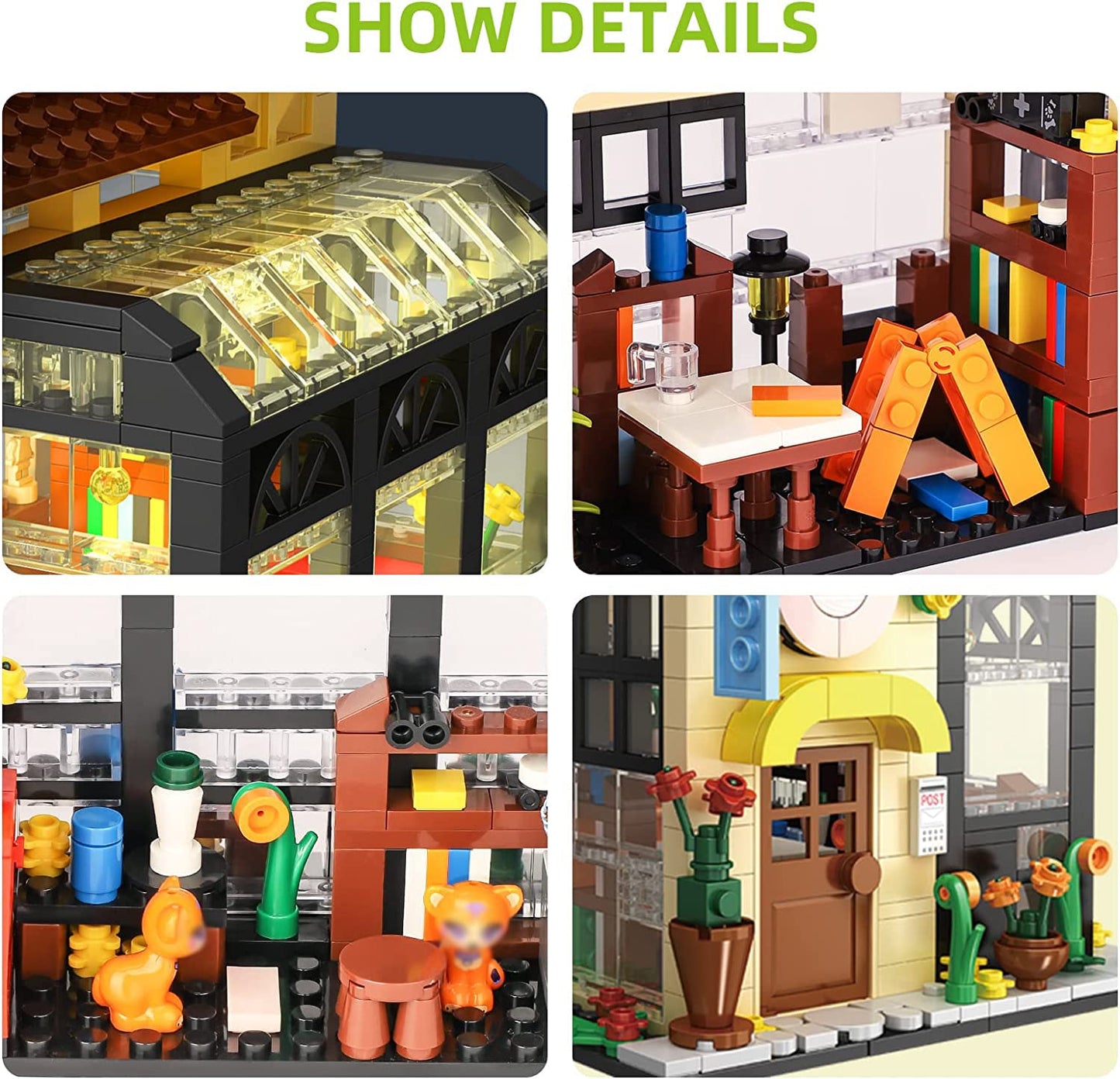 QLT White Flowers House Building Set