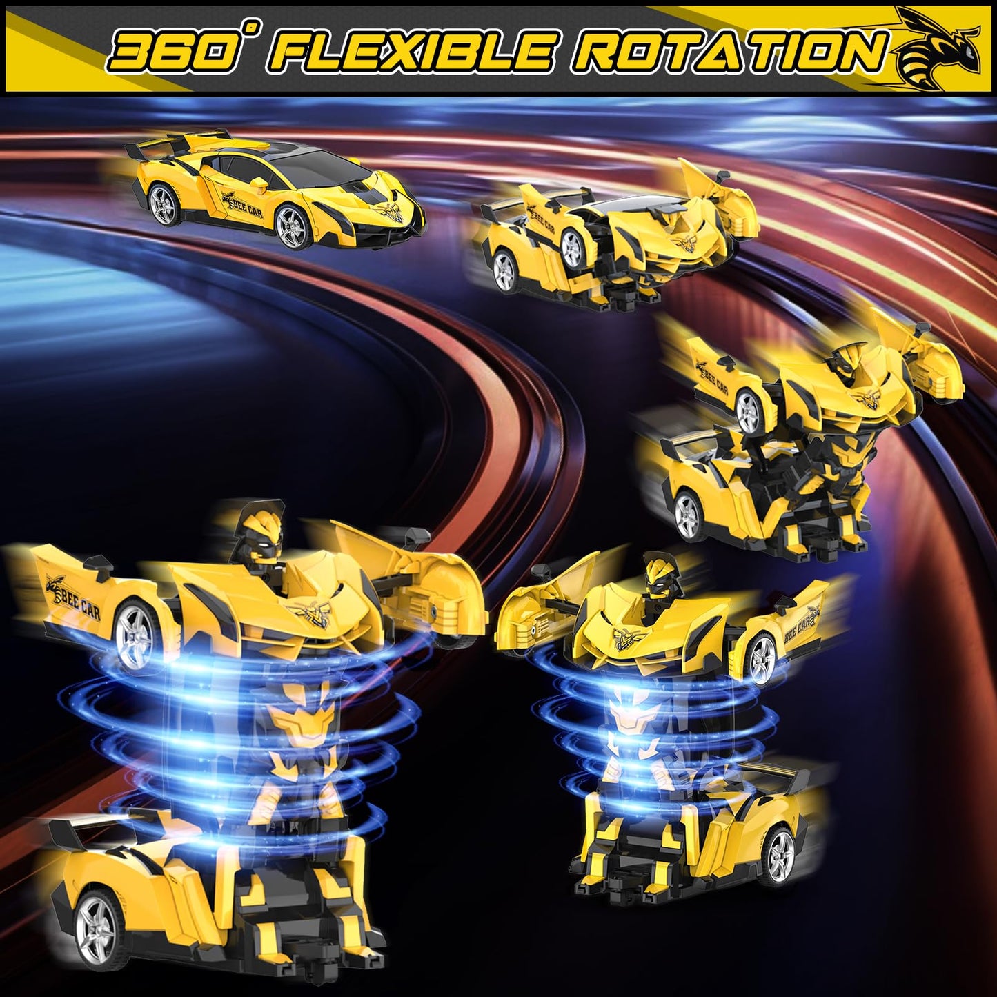 BLUEJAY Transform Rc Cars | Orange and White
