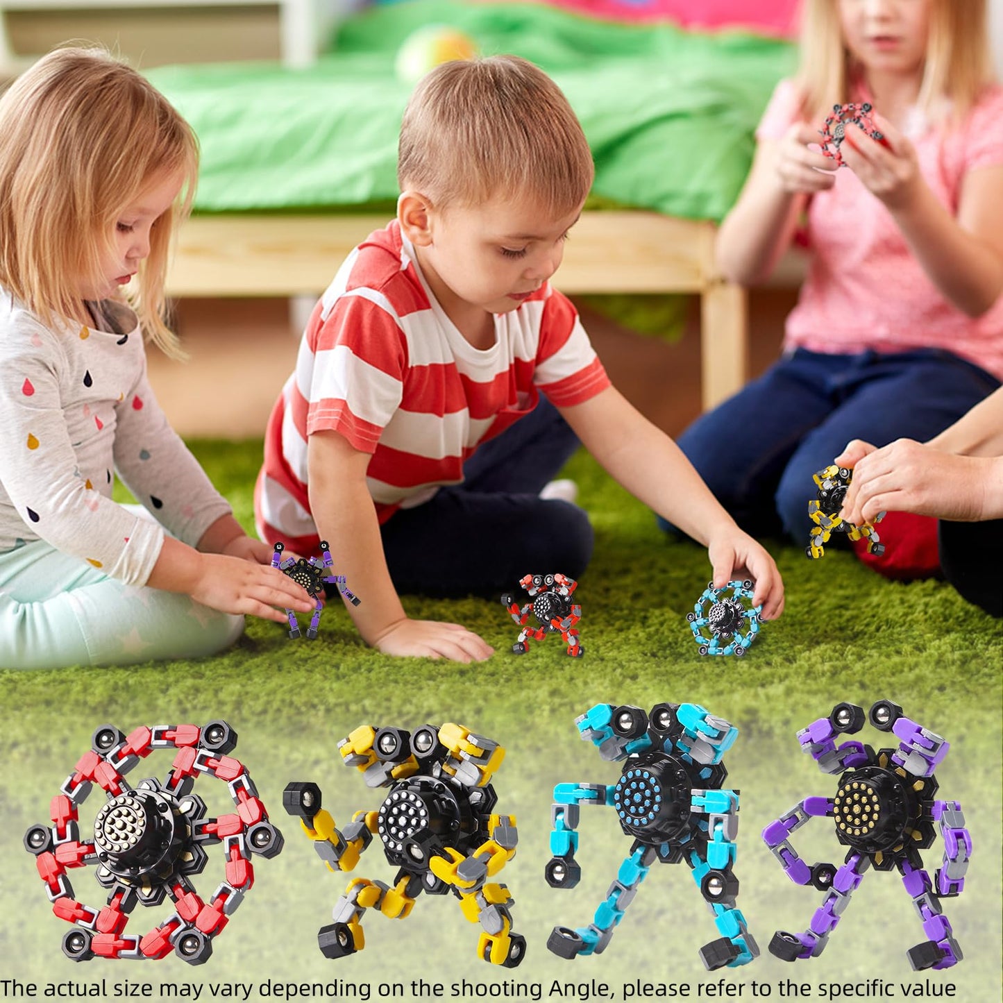 Transformable Fidget Spinners Set