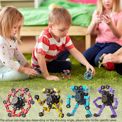 Transformable Fidget Spinners Set
