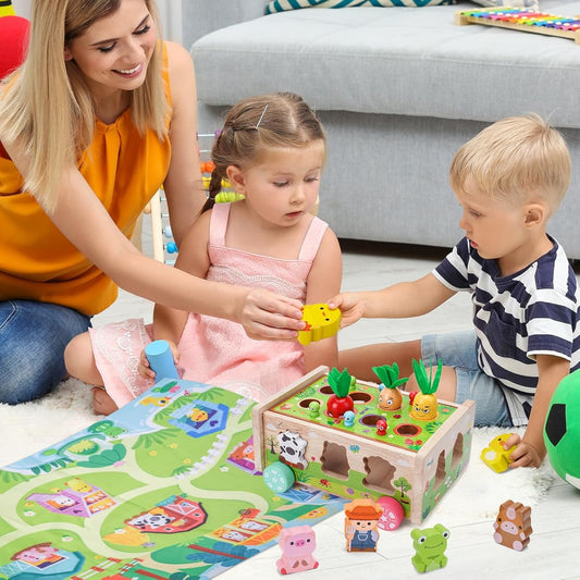 Toddler Montessori Wooden Farm Toys