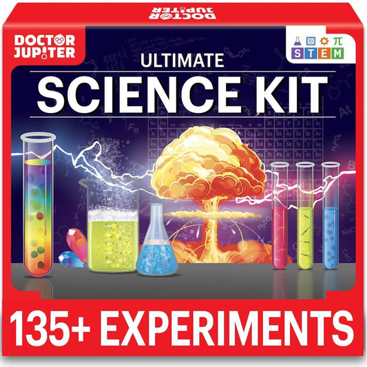 Doctor Jupiter My First Science Kit for Kids Ages 4-5-6-7-8| Birthday Gift Ideas for 4-8-12 Year Old Boys & Girls| Toy Stem Kit with 100+ Experiments| Learning & Educational, Summer Activities