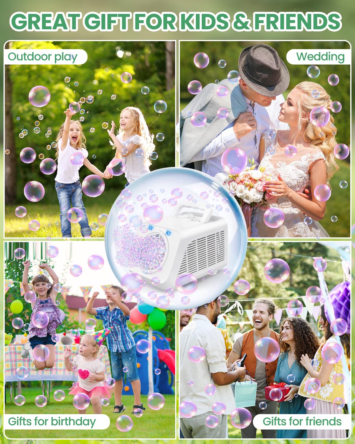 Bubble Machine Automatic Blower for Kids