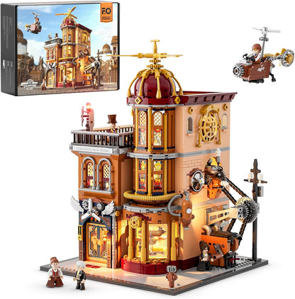 Steampunk Flying Club Lighting Building-Bricks Set
