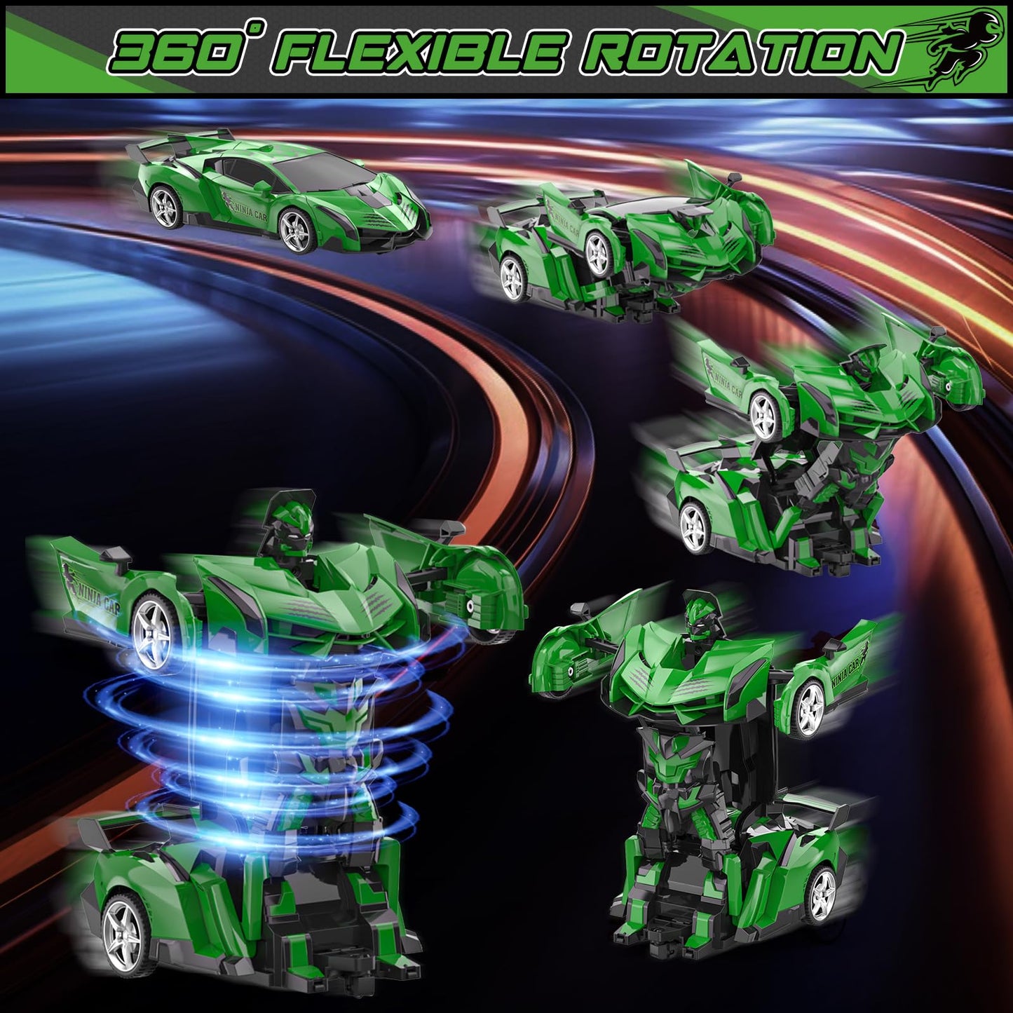 BLUEJAY Transform Rc Cars | Orange and White