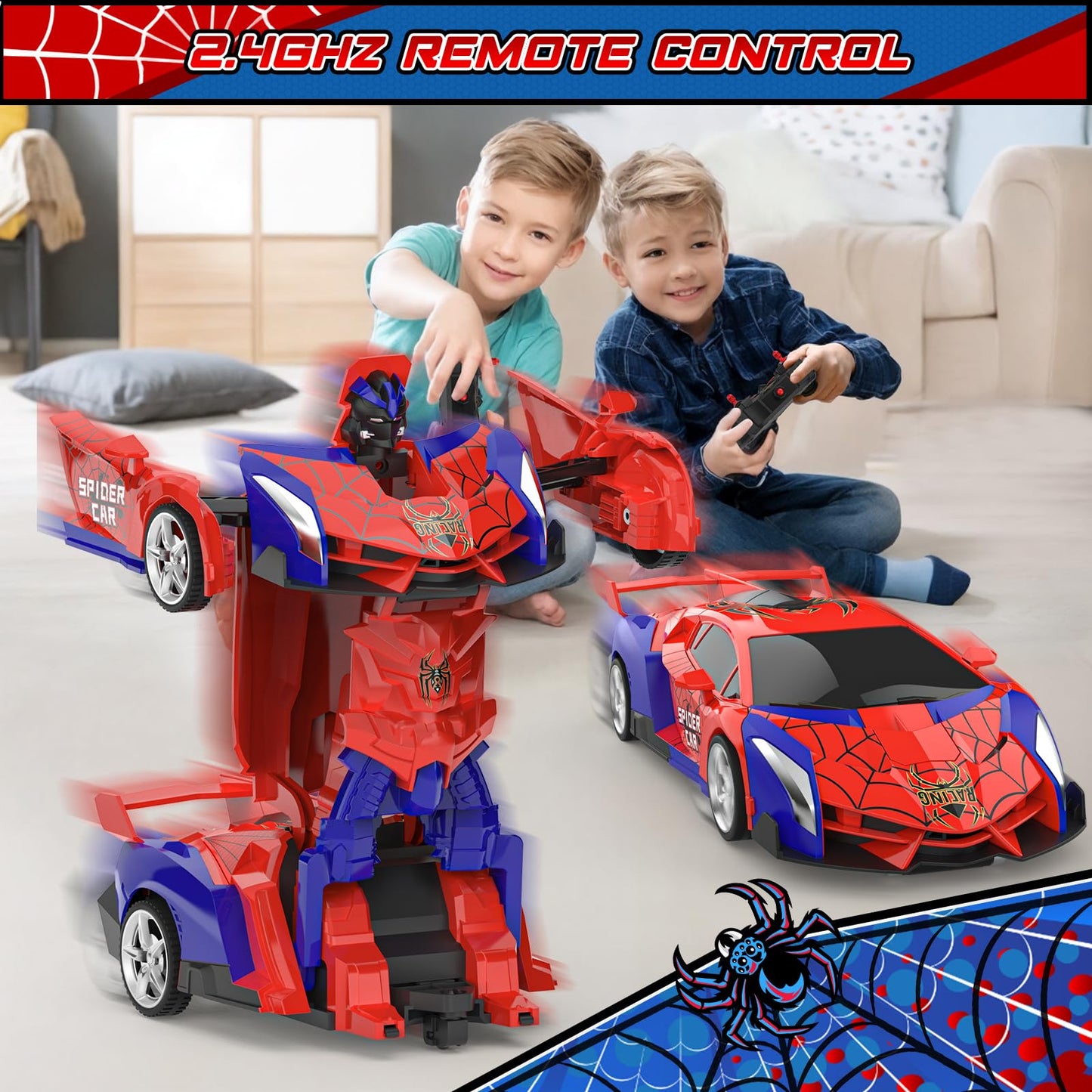 BLUEJAY Transform Rc Cars | Orange and White