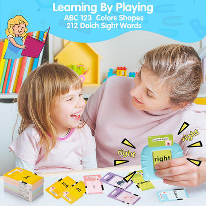 Toddler Toys Sight Words Talking Flash Cards for Ages 2 3 4 Boys and Girls, Autism Sensory Toy for Autistic Children, Learning Educational Montessori Speech Therapy Toys 224 Sight Words