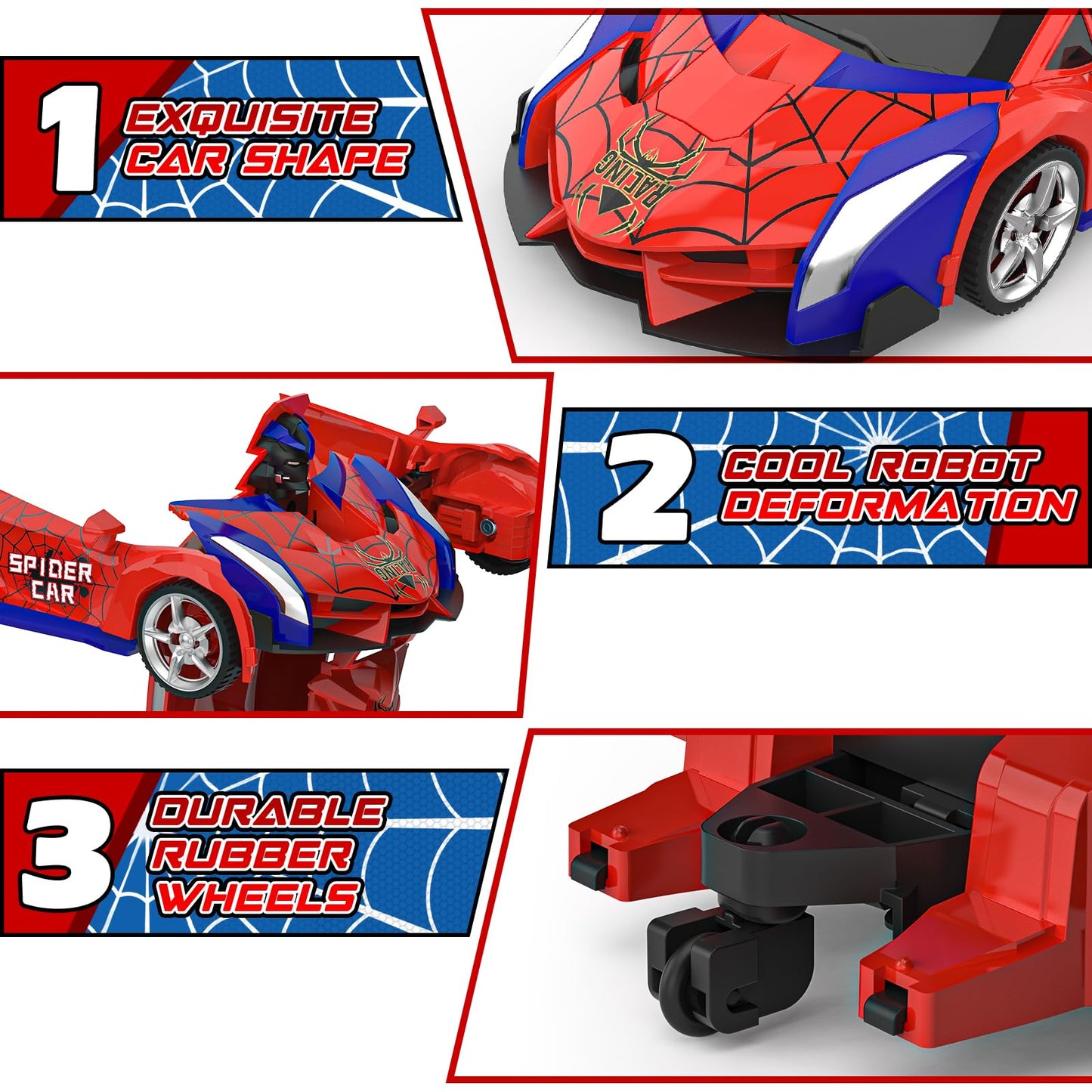 BLUEJAY Transform Rc Cars | Orange and White