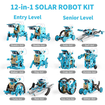 STEM Solar Robot Kit Toys Gifts f