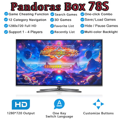 RegiisJoy 32000 Pandoras Box 78S Retro Arcade Game Console