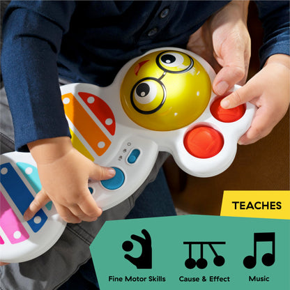 Baby Einstein and Hape Magic Touch Wooden Toy Piano, Montessori Musical Learning Toy for Babies and Toddlers 6mo+
