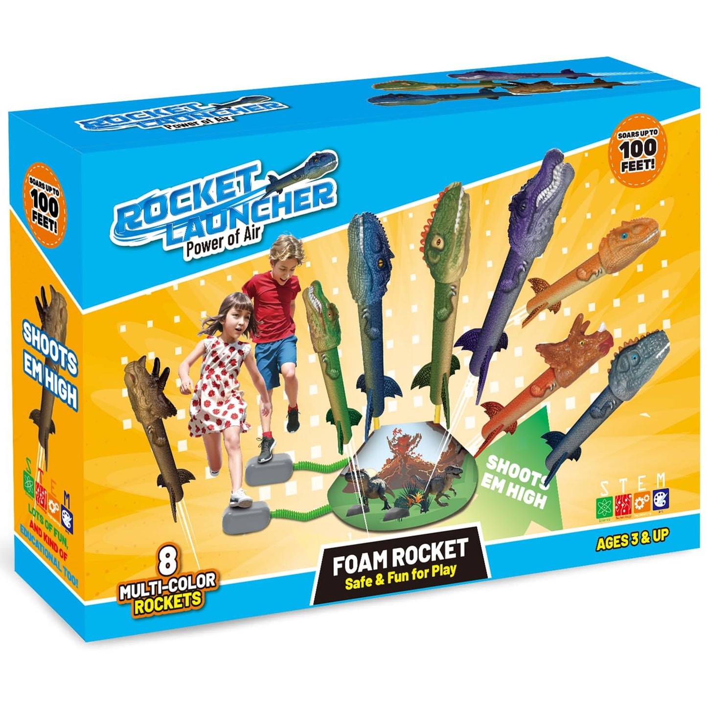 Dinosaur Rocket Launcher for Kids