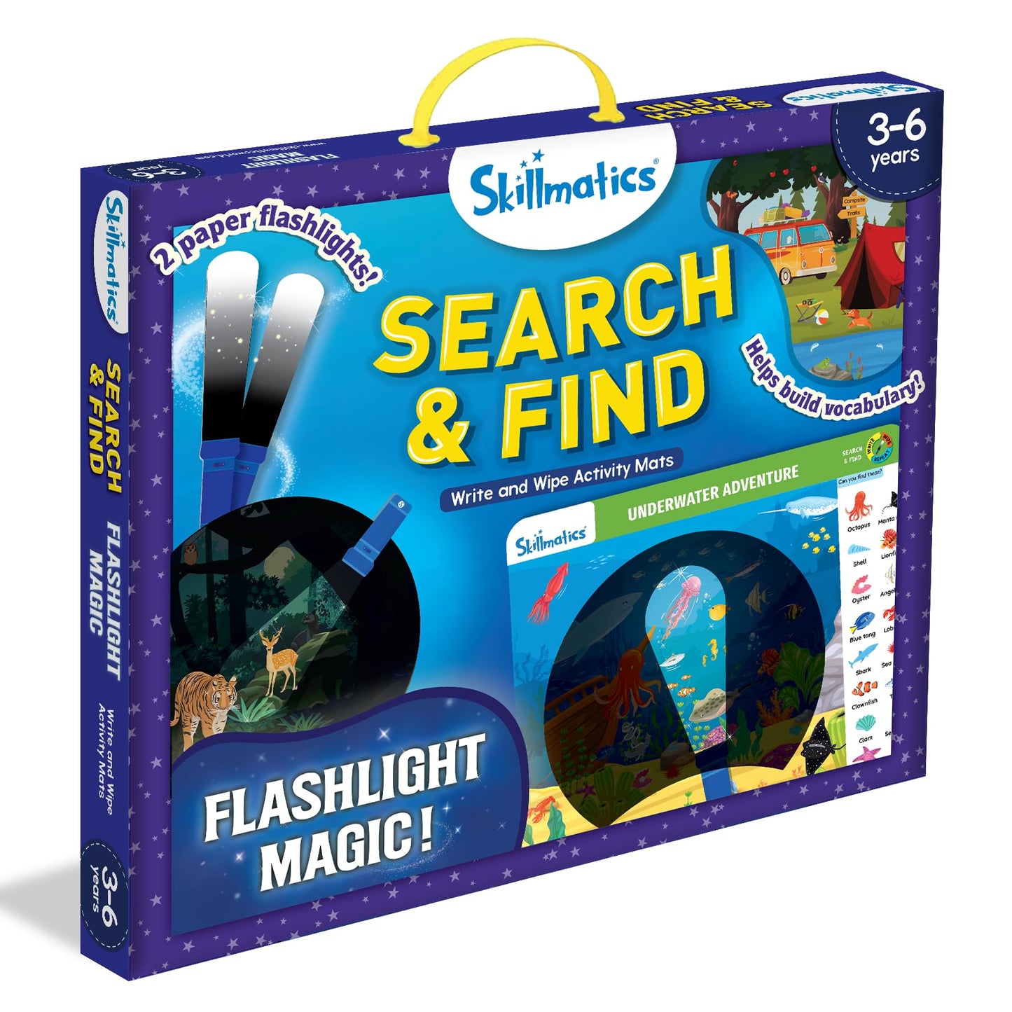 Skillmatics Search and Find Disney Princess Educational Game - Reusable Preschool Learning Activities, Perfect for Toddlers & Kids Who Love Toys, Art & Crafts, Gifts for Boys & Girls Ages 3, 4, 5, 6