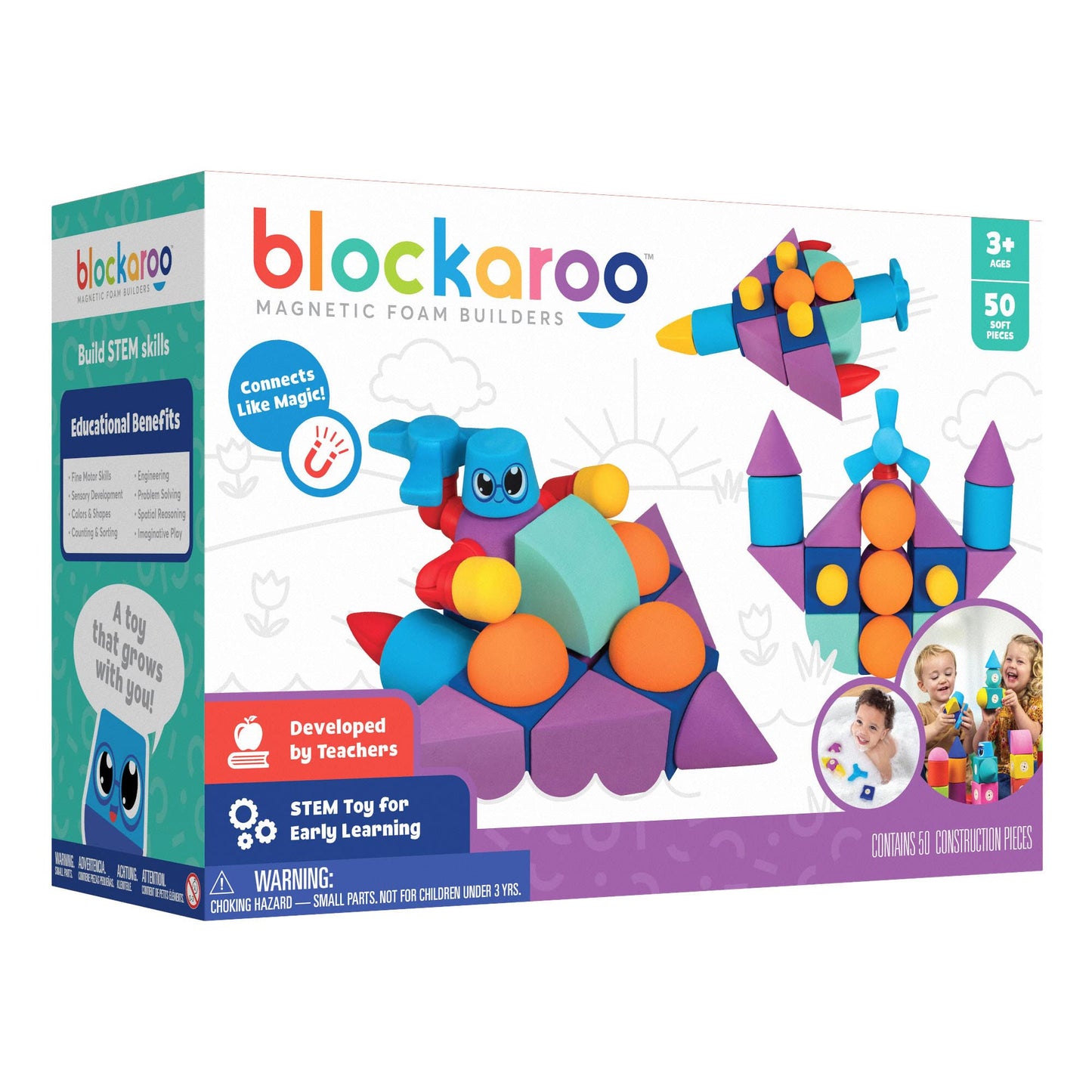 Magnetic Foam Building Blocks