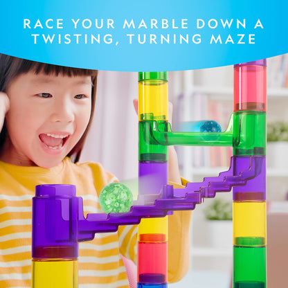 Glowing Marble Run Construction Set