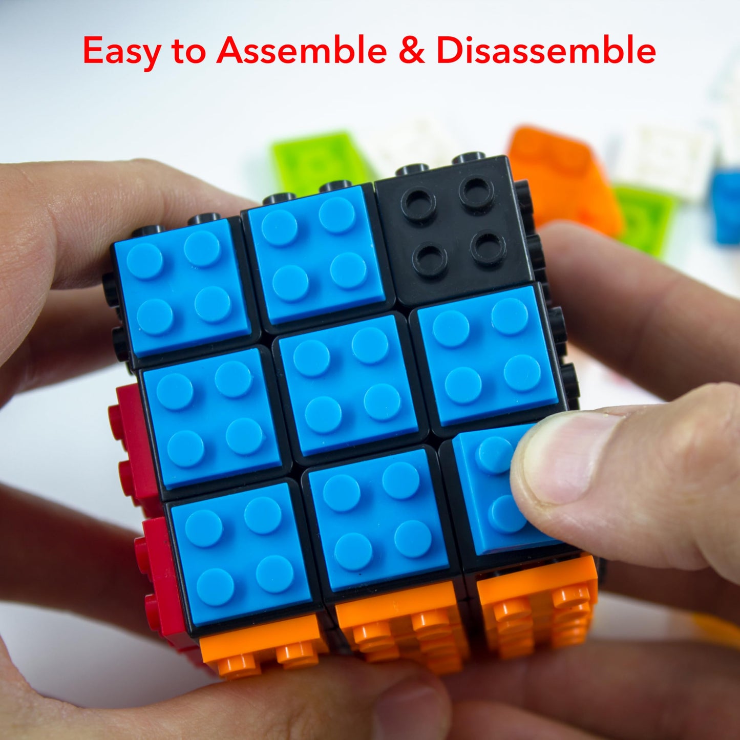 3x3 Brick Speed Cube with Building Blocks